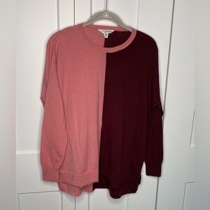 LK Bennett Two Tone Colorblock 100% Wool Sweater Women’s Size Small